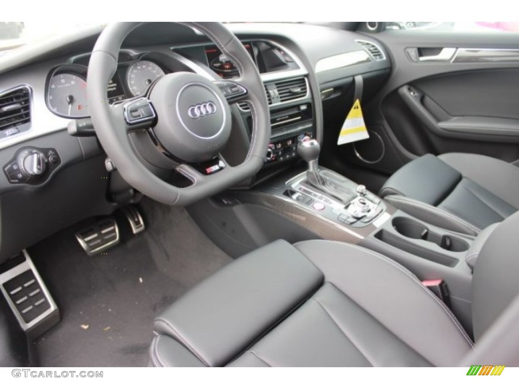 Black Interior 2016 Audi S4 Premium Plus 3.0 TFSI quattro Photo #106881276
