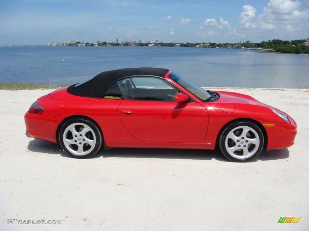 2002 911 Carrera Cabriolet - Guards Red / Savanna Beige photo #29