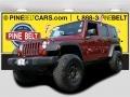 2008 Red Rock Crystal Pearl Jeep Wrangler Unlimited X 4x4  photo #1