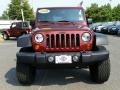 2008 Red Rock Crystal Pearl Jeep Wrangler Unlimited X 4x4  photo #2