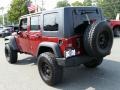 2008 Red Rock Crystal Pearl Jeep Wrangler Unlimited X 4x4  photo #11
