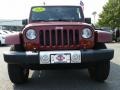 2010 Red Rock Crystal Pearl Jeep Wrangler Unlimited Sahara 4x4  photo #2