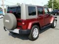 2010 Red Rock Crystal Pearl Jeep Wrangler Unlimited Sahara 4x4  photo #12