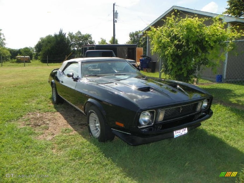 1973 Mustang Convertible - Black / Medium Ginger photo #6