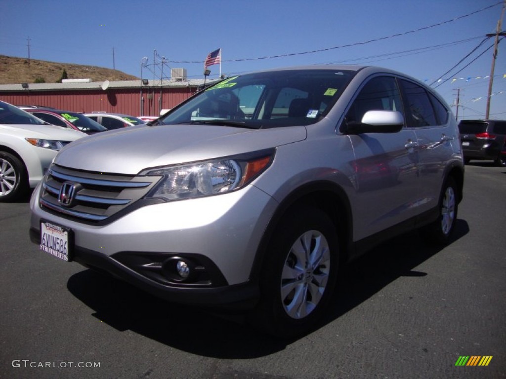 2012 CR-V EX - Alabaster Silver Metallic / Black photo #3