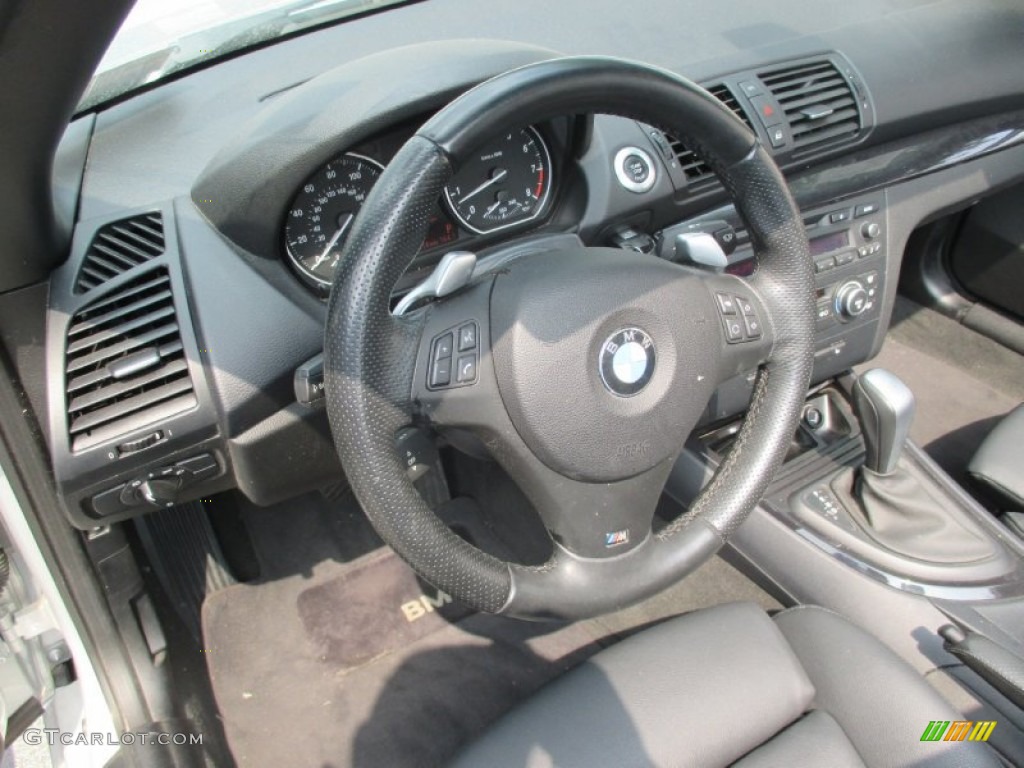 2008 1 Series 135i Convertible - Titanium Silver Metallic / Black photo #16