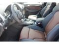 2016 Audi SQ5 Black/Chestnut Brown Interior Front Seat Photo