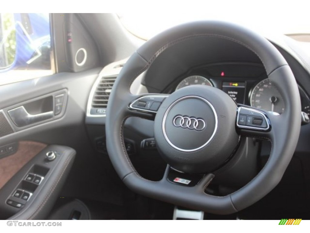 2016 SQ5 Premium Plus 3.0 TFSI quattro - Sepang Blue Pearl / Black/Chestnut Brown photo #38