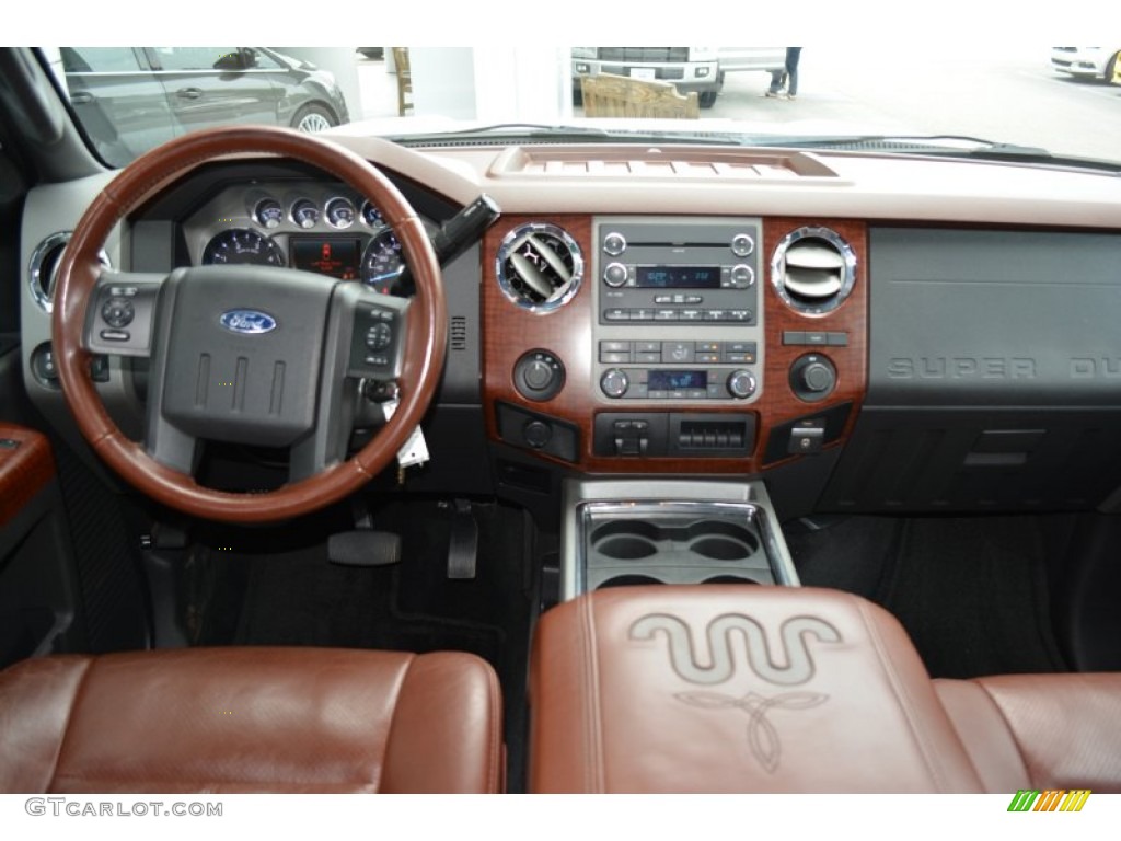 2012 F350 Super Duty King Ranch Crew Cab 4x4 Dually - Oxford White / Chaparral Leather photo #14