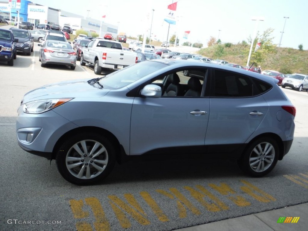 2013 Tucson Limited AWD - Aurora Blue / Taupe photo #7