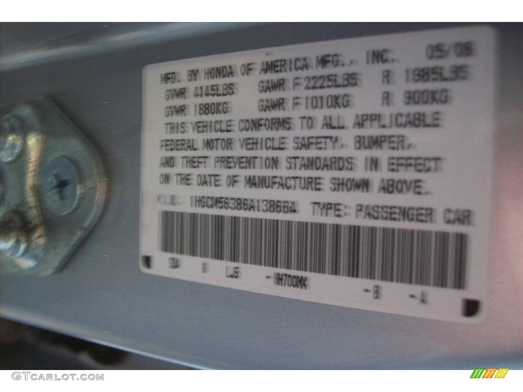 2006 Accord SE Sedan - Alabaster Silver Metallic / Gray photo #24