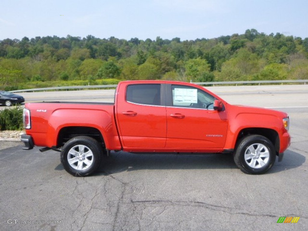 Cardinal Red 2016 GMC Canyon SLE Crew Cab 4x4 Exterior Photo #106896020