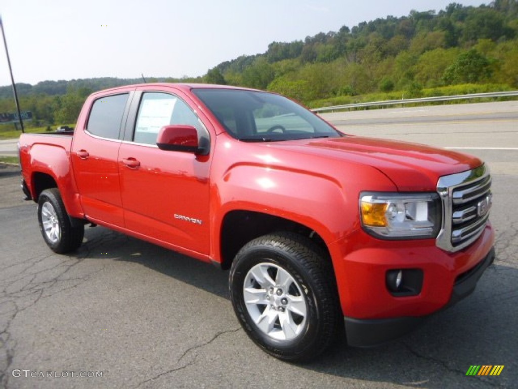 Cardinal Red 2016 GMC Canyon SLE Crew Cab 4x4 Exterior Photo #106896092