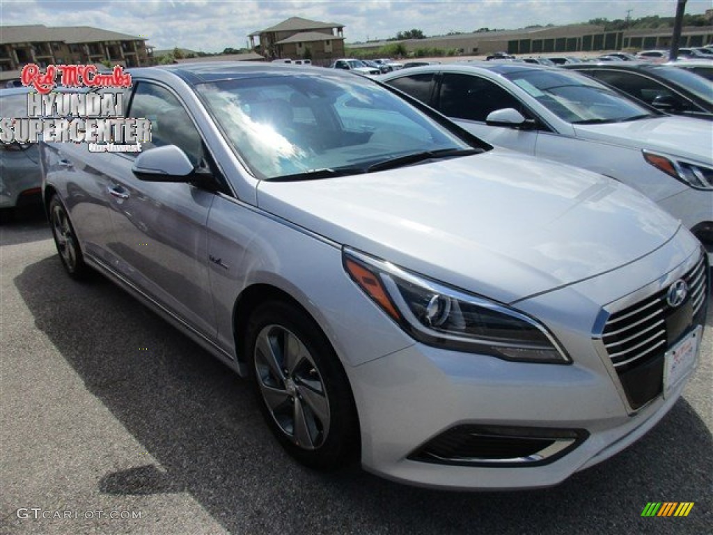 2016 Sonata Hybrid Limited - Starlight Silver / Gray photo #1