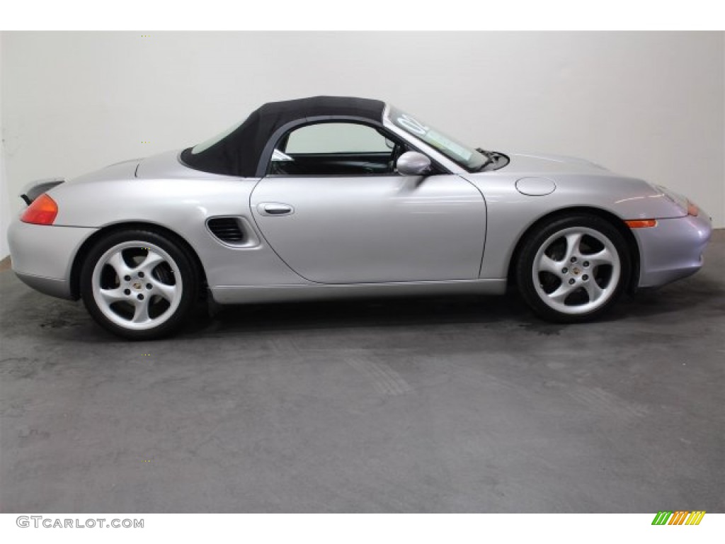 Arctic Silver Metallic 2002 Porsche Boxster Standard Boxster Model Exterior Photo #106899647