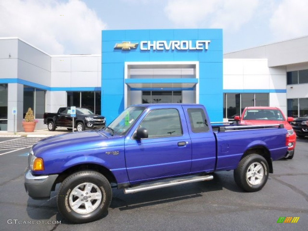 2005 Ranger Edge SuperCab 4x4 - Sonic Blue Metallic / Medium Dark Flint photo #1