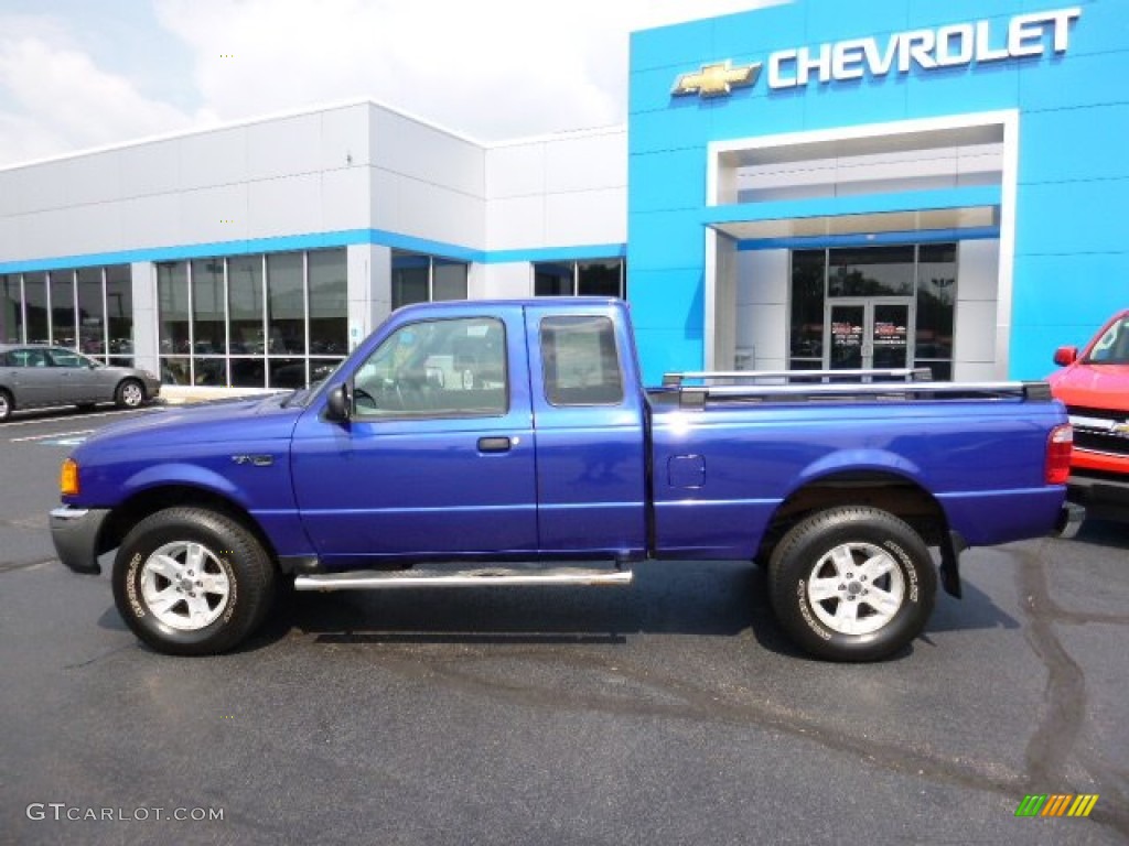 2005 Ranger Edge SuperCab 4x4 - Sonic Blue Metallic / Medium Dark Flint photo #2