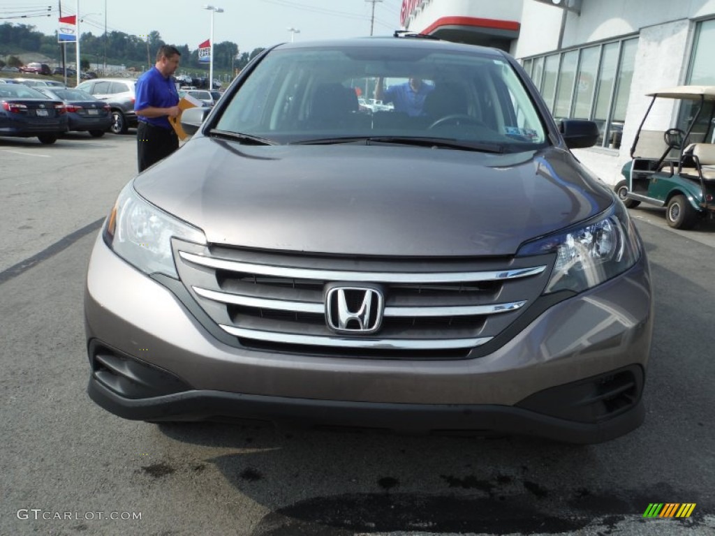 2013 CR-V LX AWD - Urban Titanium Metallic / Black photo #3