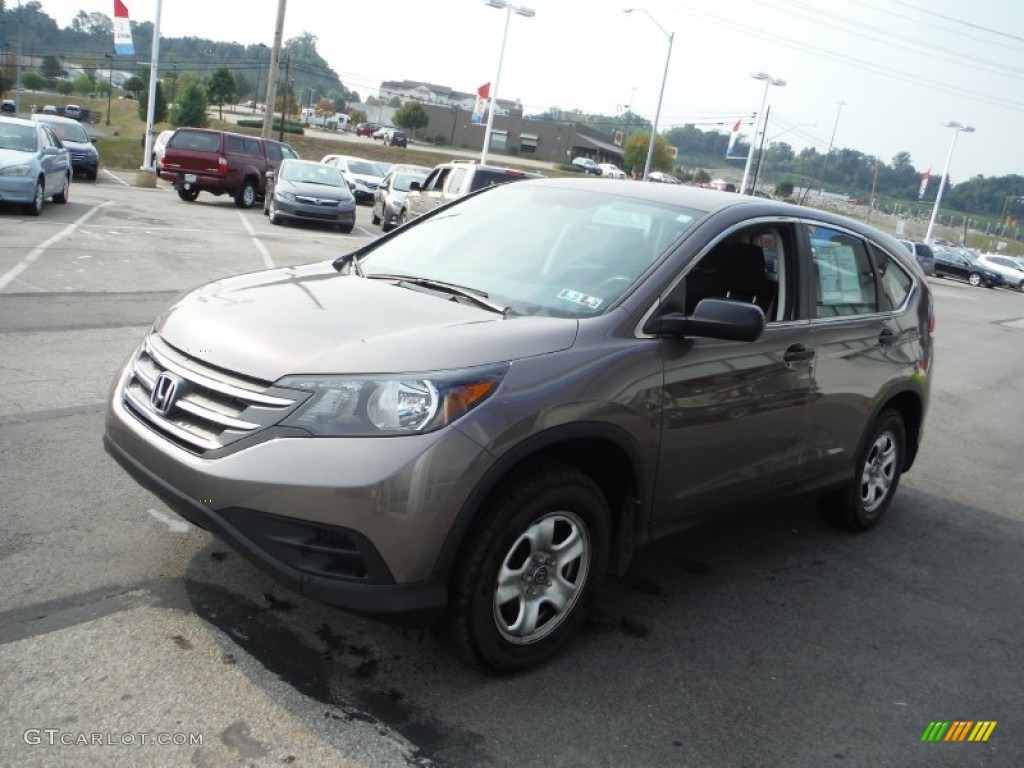 2013 CR-V LX AWD - Urban Titanium Metallic / Black photo #4