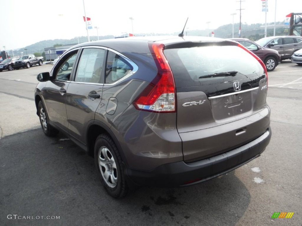 2013 CR-V LX AWD - Urban Titanium Metallic / Black photo #6