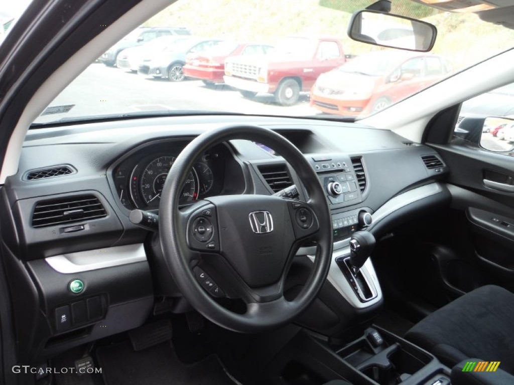 2013 CR-V LX AWD - Urban Titanium Metallic / Black photo #10