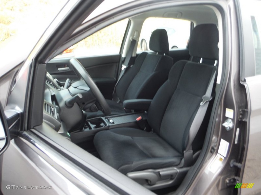 2013 CR-V LX AWD - Urban Titanium Metallic / Black photo #12