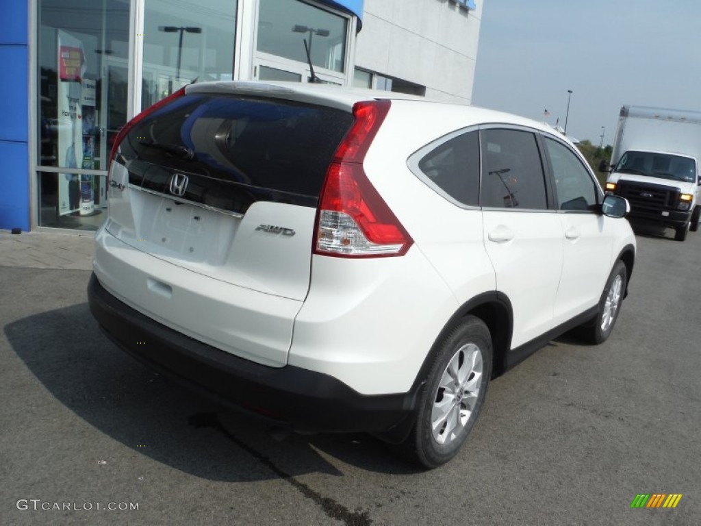 2013 CR-V EX AWD - White Diamond Pearl / Beige photo #8