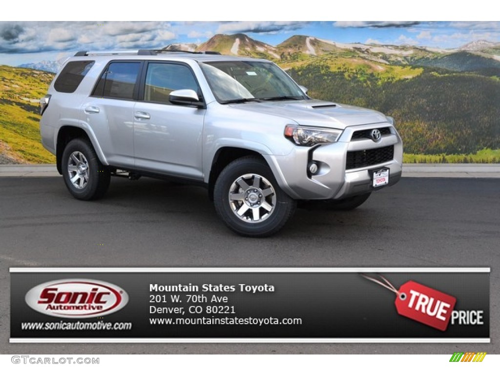 2015 4Runner Trail 4x4 - Classic Silver Metallic / Black photo #1