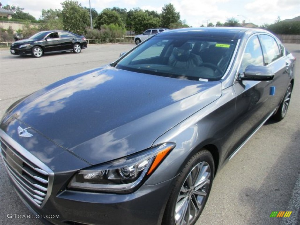 Empire State Gray 2015 Hyundai Genesis 3.8 Sedan Exterior Photo #106901387