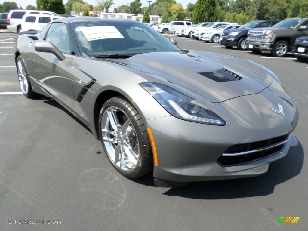 2016 Corvette Stingray Coupe - Shark Gray Metallic / Jet Black photo #1