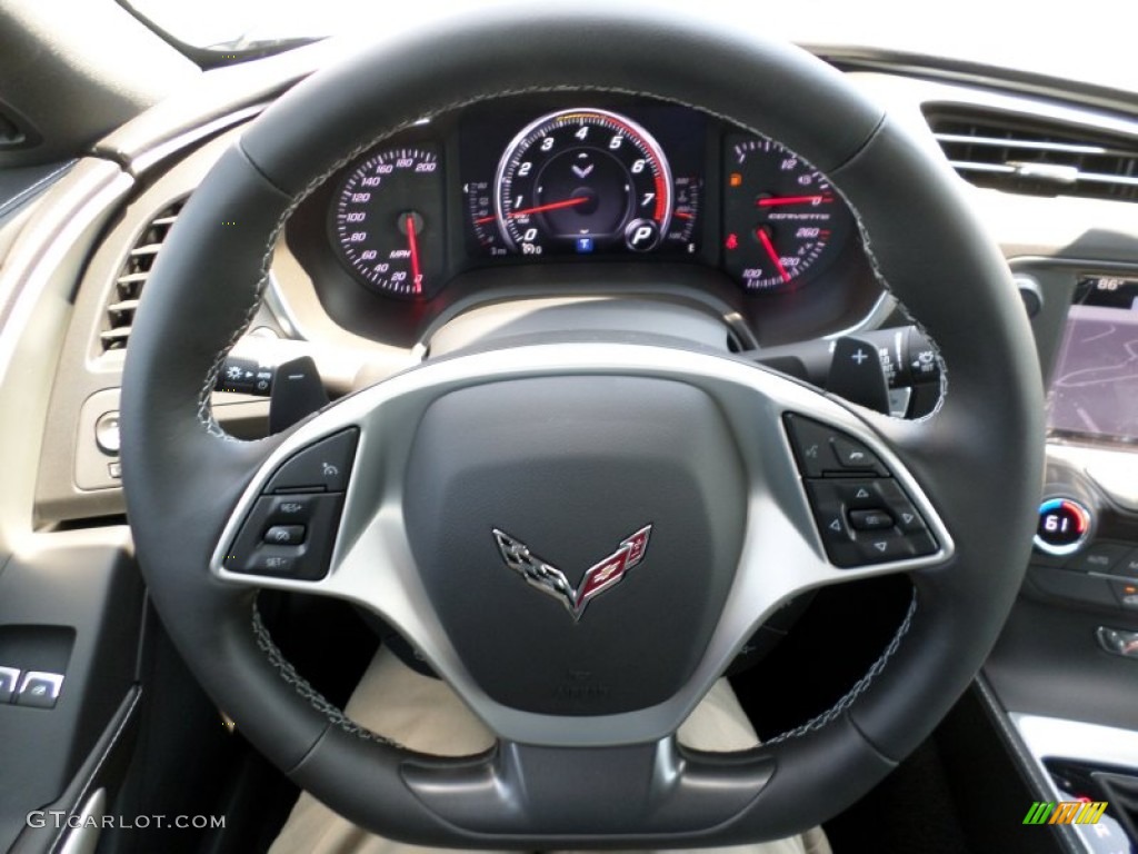 2016 Chevrolet Corvette Stingray Coupe Jet Black Steering Wheel Photo #106906564