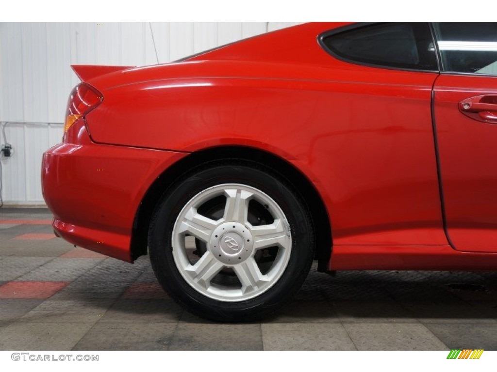 2003 Tiburon  - Rally Red / Black photo #45