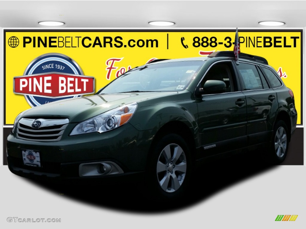 2012 Outback 2.5i - Cypress Green Pearl / Off Black photo #1