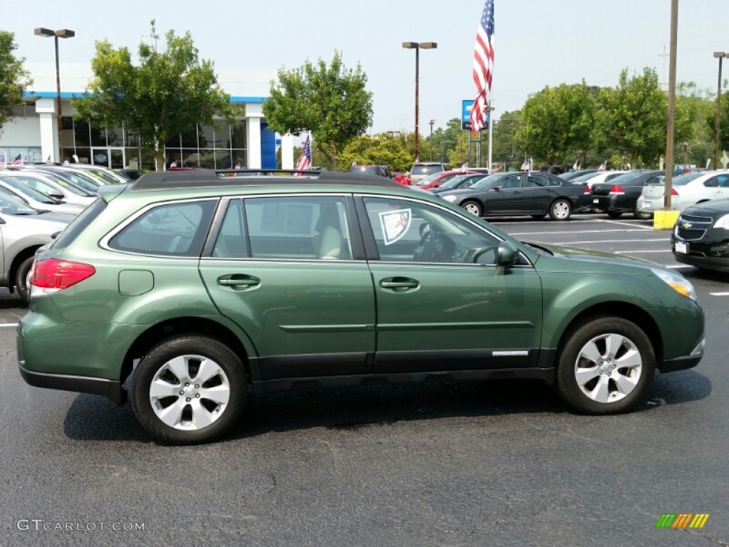 2012 Outback 2.5i - Cypress Green Pearl / Off Black photo #5