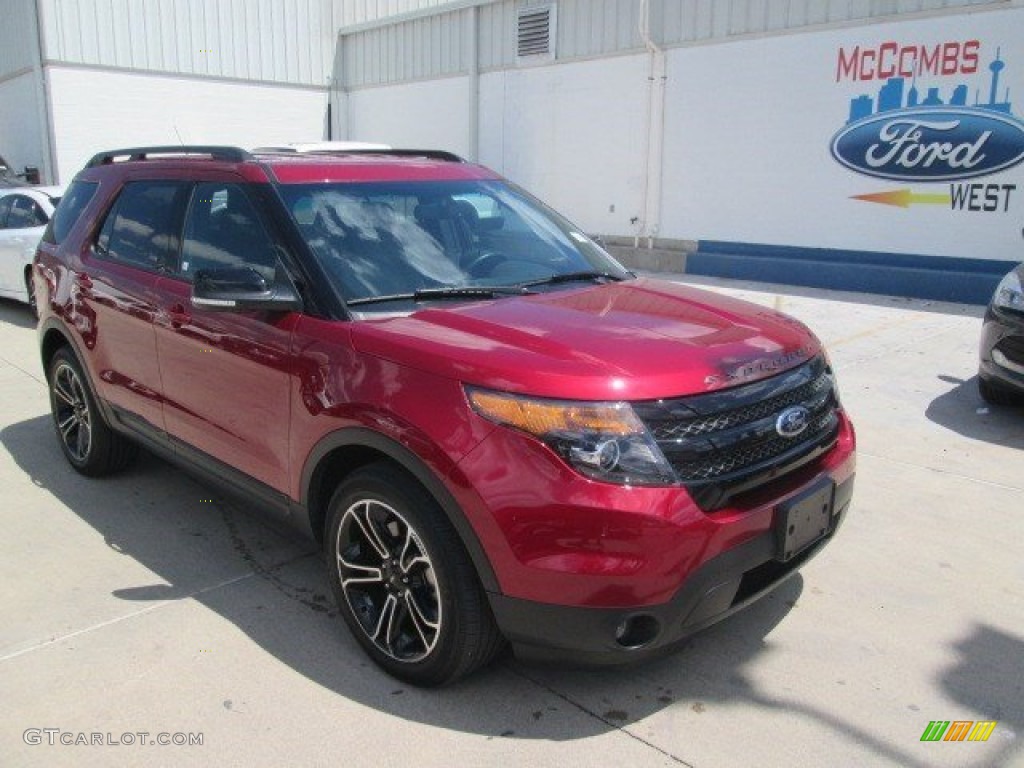 2015 Explorer Sport 4WD - Ruby Red / Sport Charcoal Black photo #1