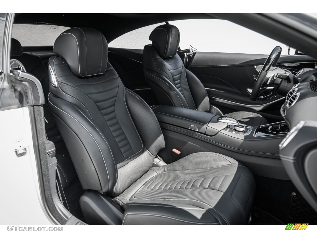 Black Interior 2015 Mercedes-Benz S 550 4Matic Coupe Photo #106909561