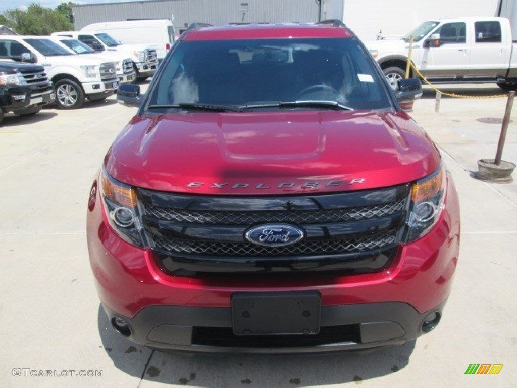 2015 Explorer Sport 4WD - Ruby Red / Sport Charcoal Black photo #17