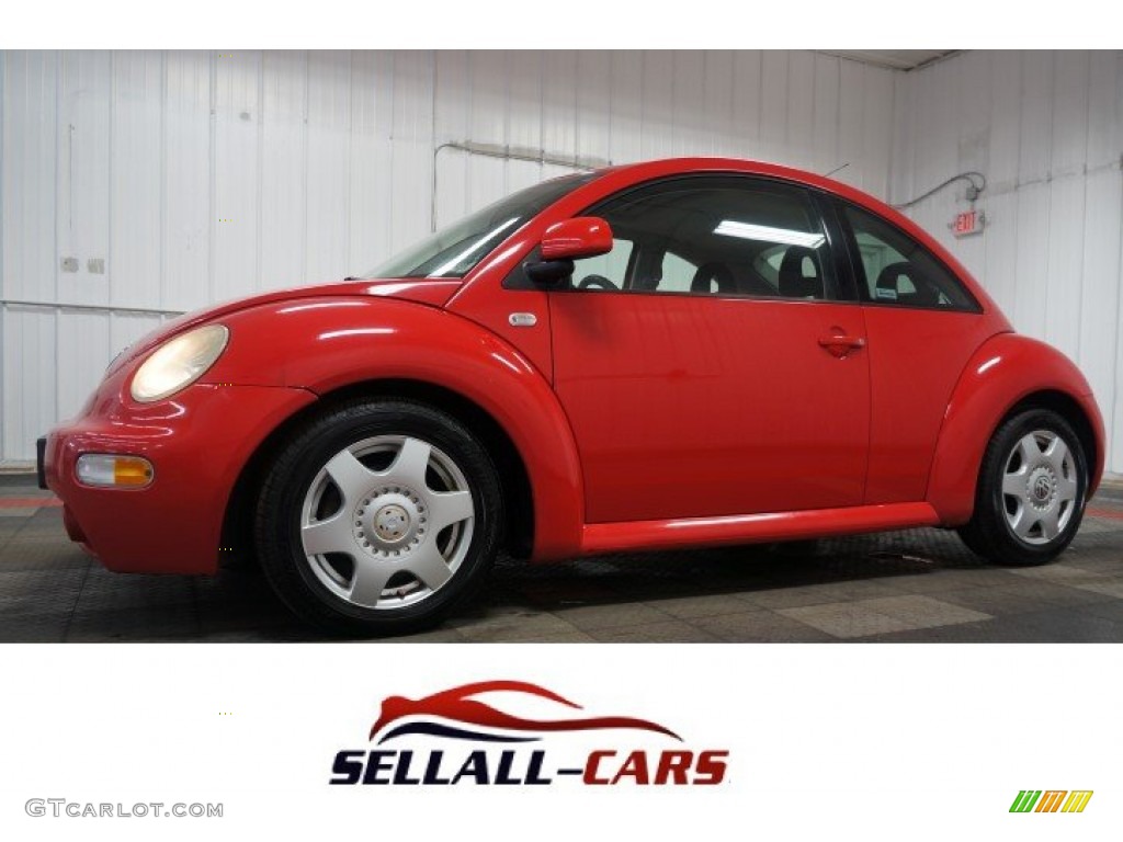 2000 New Beetle GLS Coupe - Red Uni / Grey photo #1