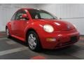 Red Uni 2000 Volkswagen New Beetle GLS Coupe Exterior