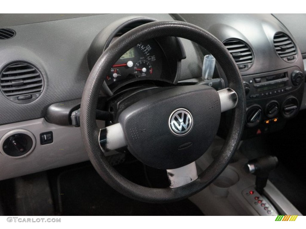 2000 Volkswagen New Beetle GLS Coupe Grey Steering Wheel Photo #106910784
