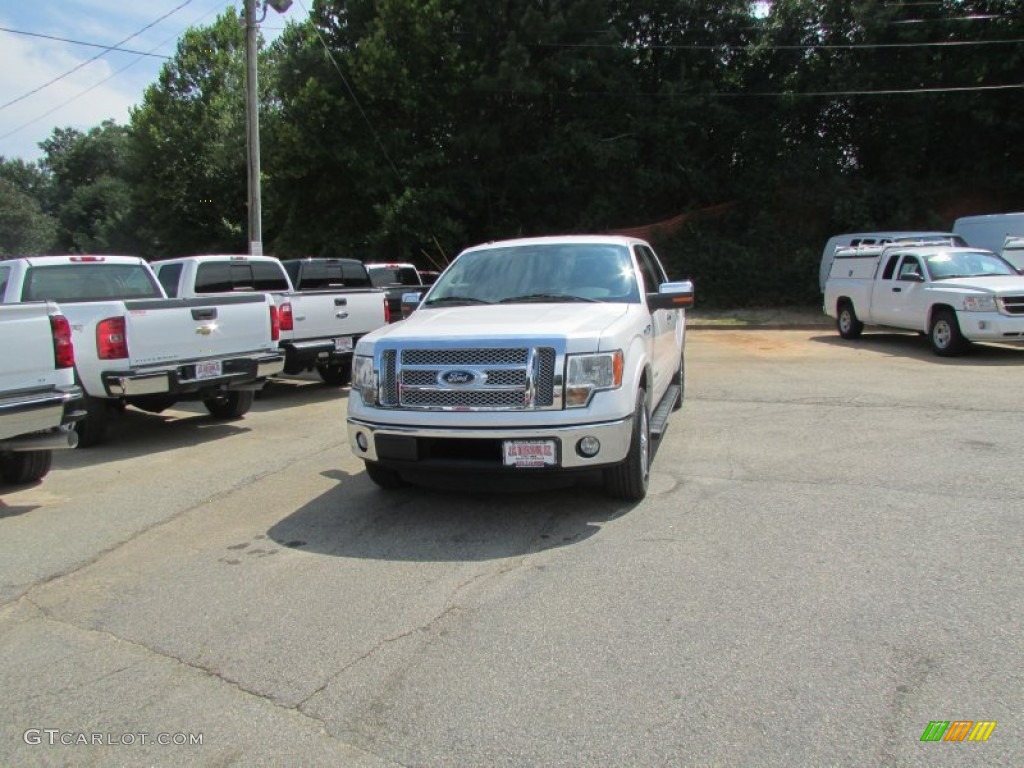 2011 F150 Lariat SuperCrew - Oxford White / Pale Adobe photo #1