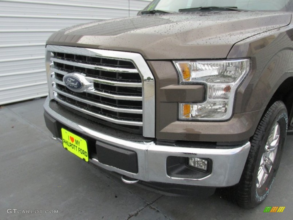 2015 F150 XLT SuperCrew 4x4 - Caribou Metallic / Medium Earth Gray photo #10