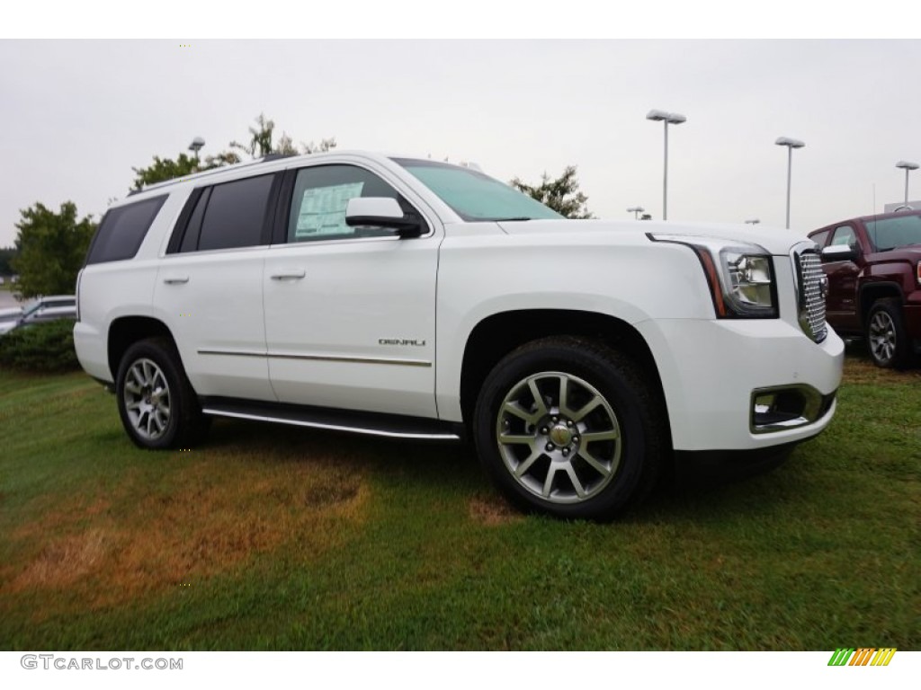 Summit White 2015 GMC Yukon Denali Exterior Photo #106914223