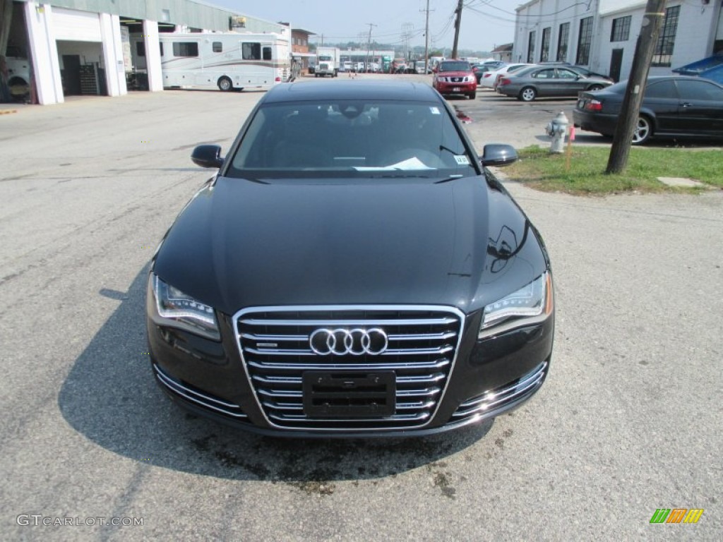 2013 A8 L 4.0T quattro - Phantom Black Pearl Effect / Black photo #13