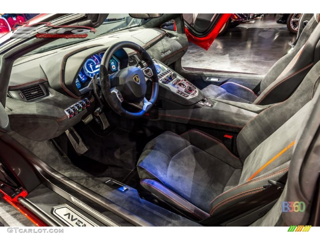 Nero Interior 2016 Lamborghini Aventador LP700-4 Pirelli Serie Speciale Photo #106915465