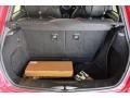 2011 Mini Cooper Carbon Black/Championship Red Piping Lounge Leather Interior Trunk Photo