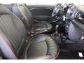 2011 Mini Cooper Carbon Black/Championship Red Piping Lounge Leather Interior Front Seat Photo
