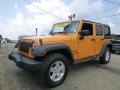 2012 Dozer Yellow Jeep Wrangler Unlimited Sport 4x4  photo #1