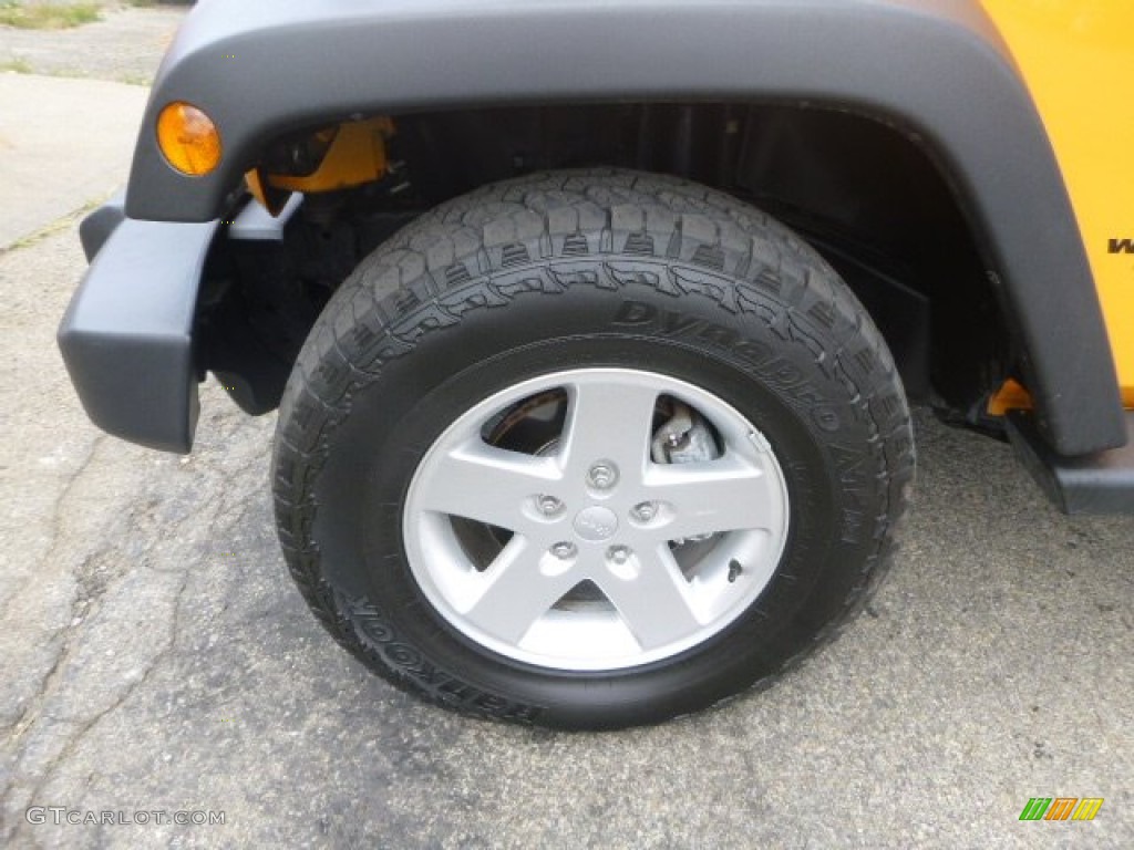 2012 Wrangler Unlimited Sport 4x4 - Dozer Yellow / Black photo #2