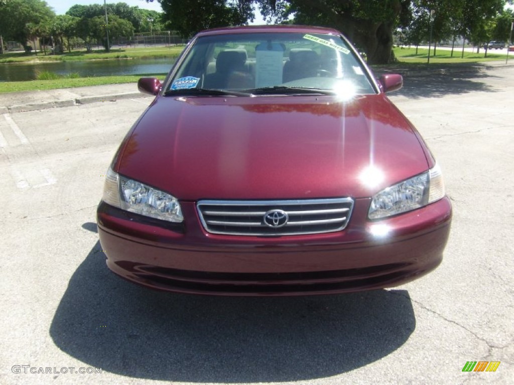 2001 Camry CE - Vintage Red Pearl / Oak photo #7
